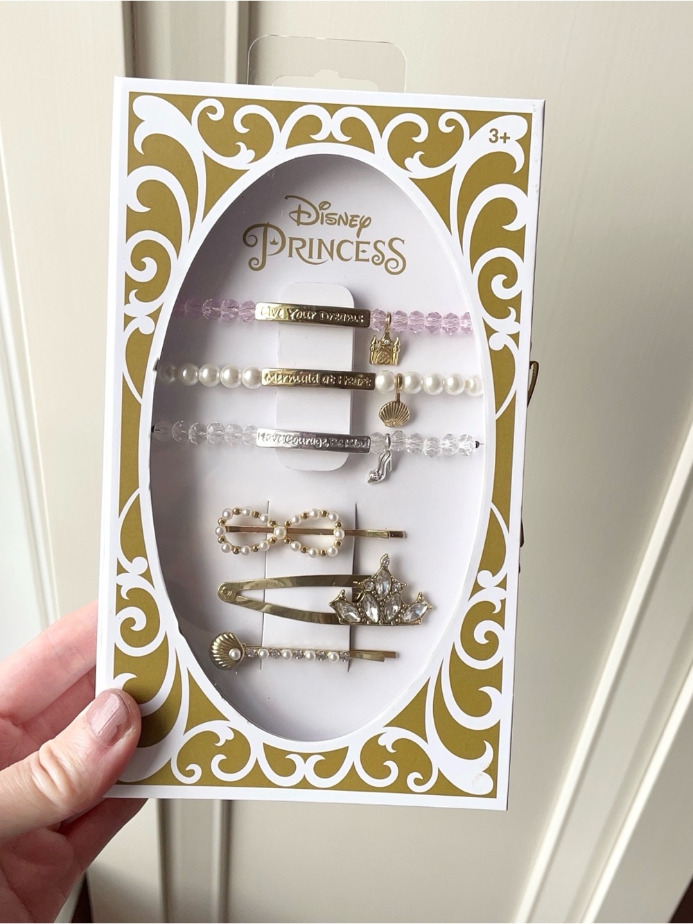 Disney Princess Bracelets and Hair Clips Set